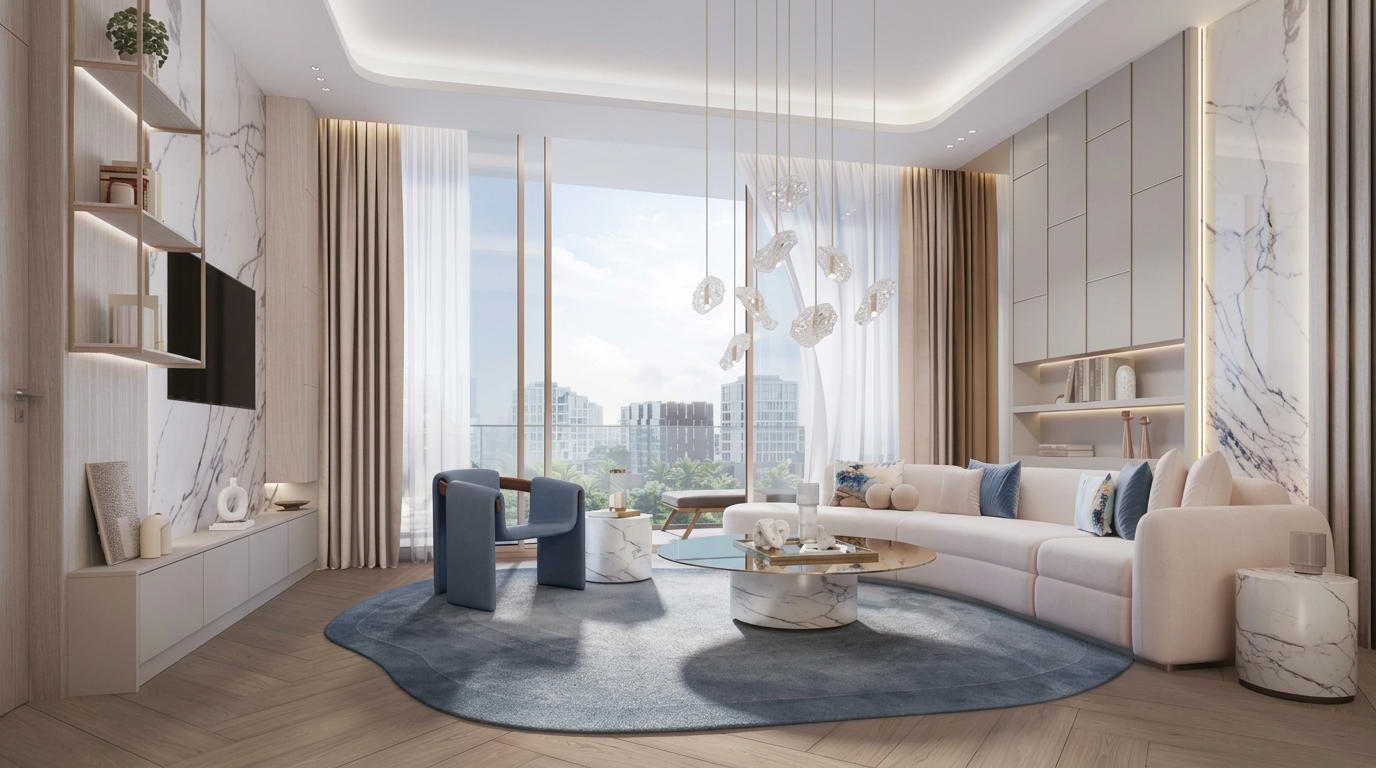 One Bedroom furnished apartments for rent in Beach Walk Residence II, Dubai Islands